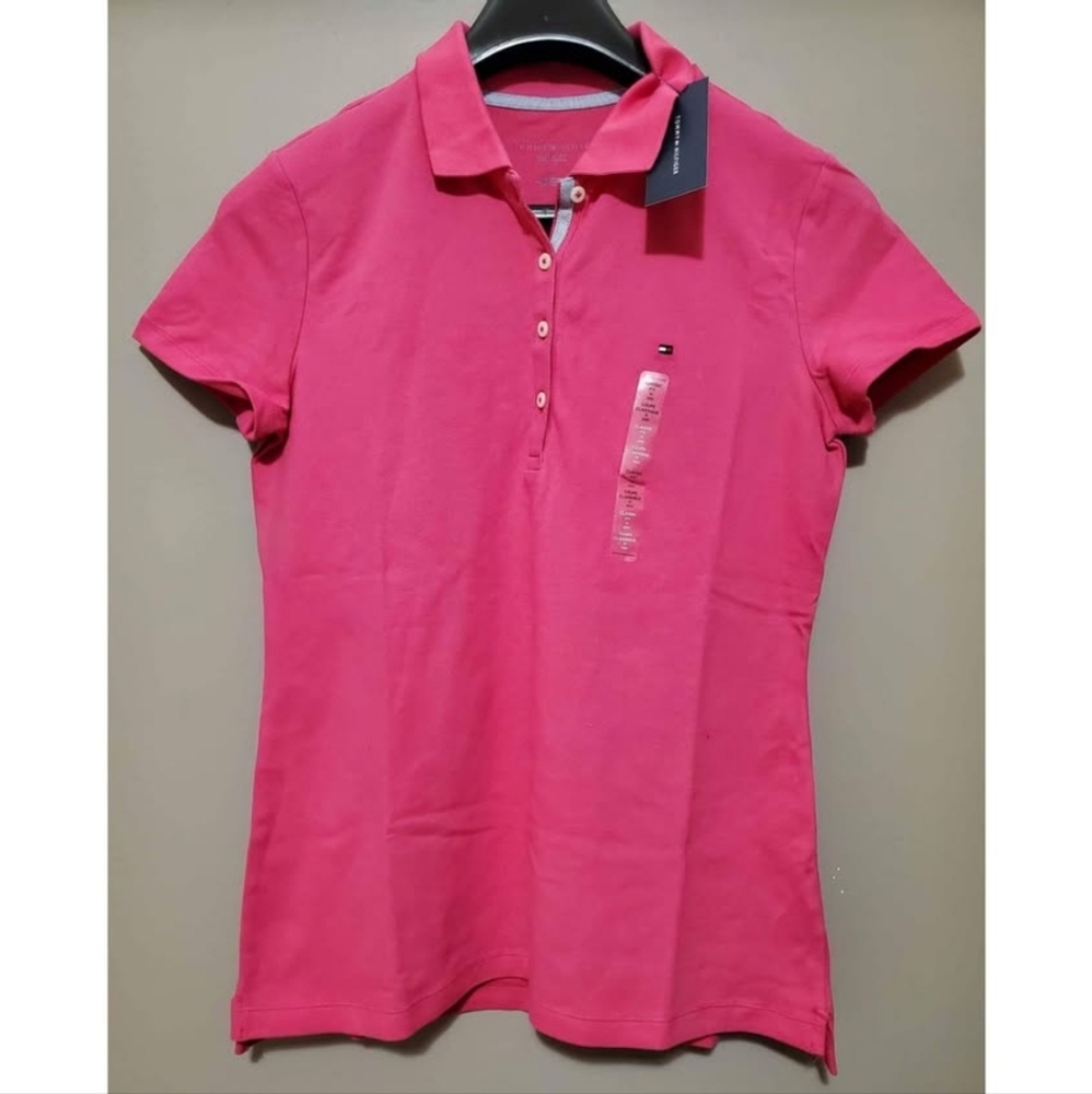 Tommy Hilfiger Pink Polo Shirt for Women